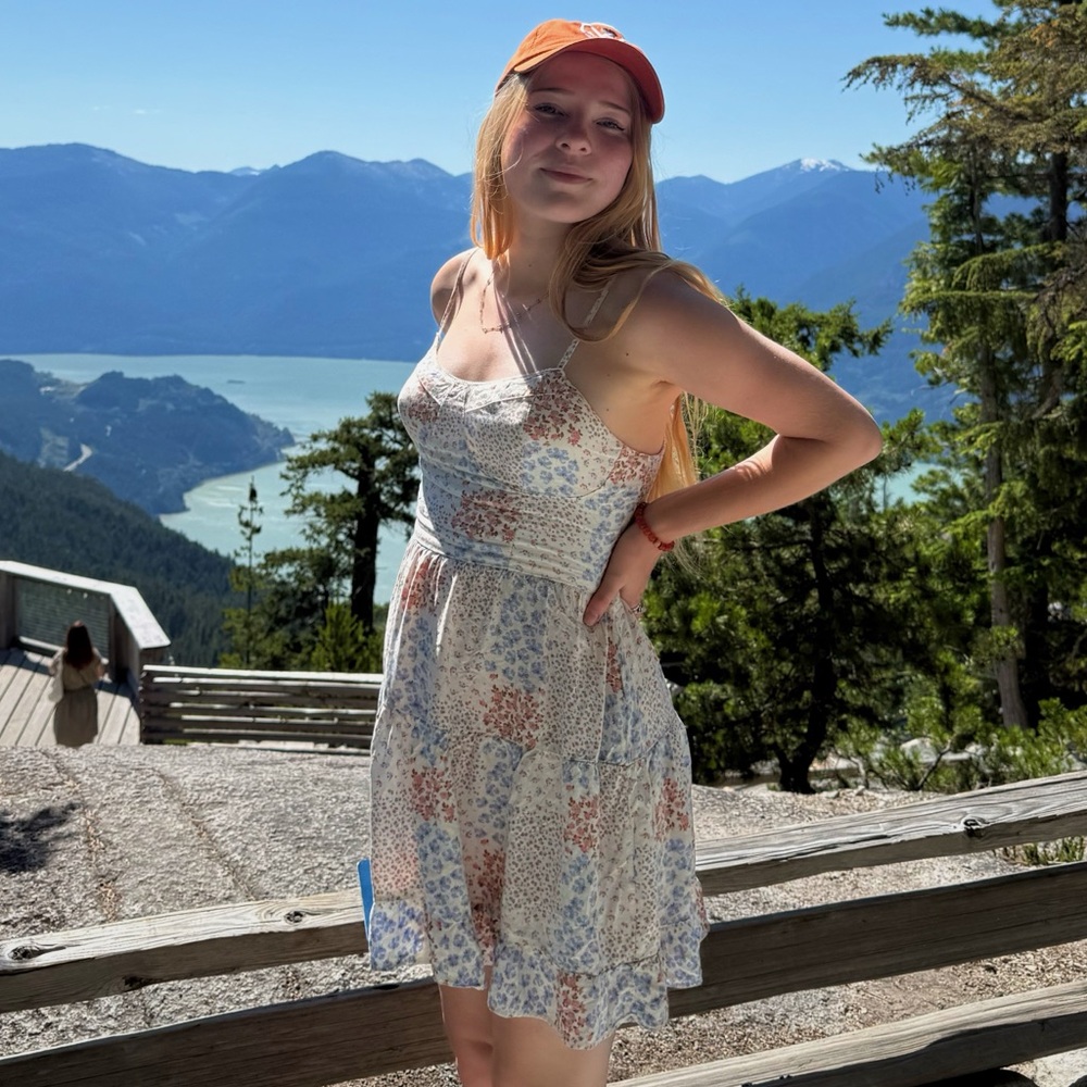 Aeropostale Floral White Dress